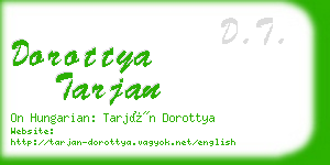 dorottya tarjan business card